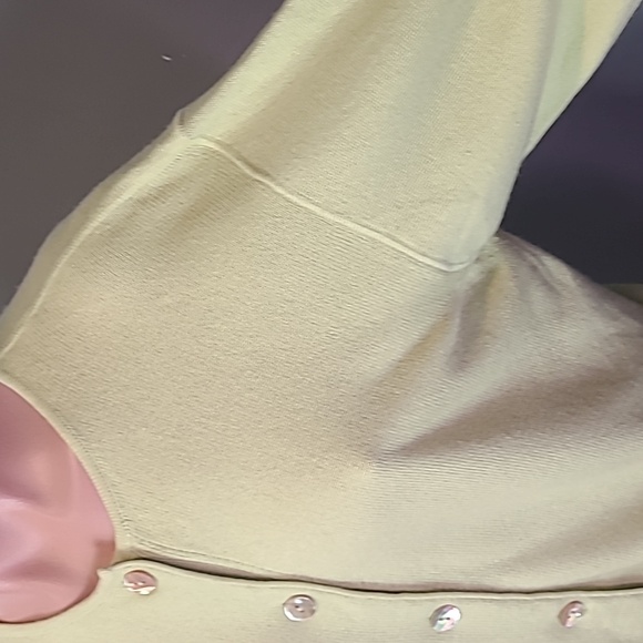 Vintage Silk Cashmere Cardigan Sweater Women‎ Size Large Earth Tone Green Luxury - Picture 3 of 9